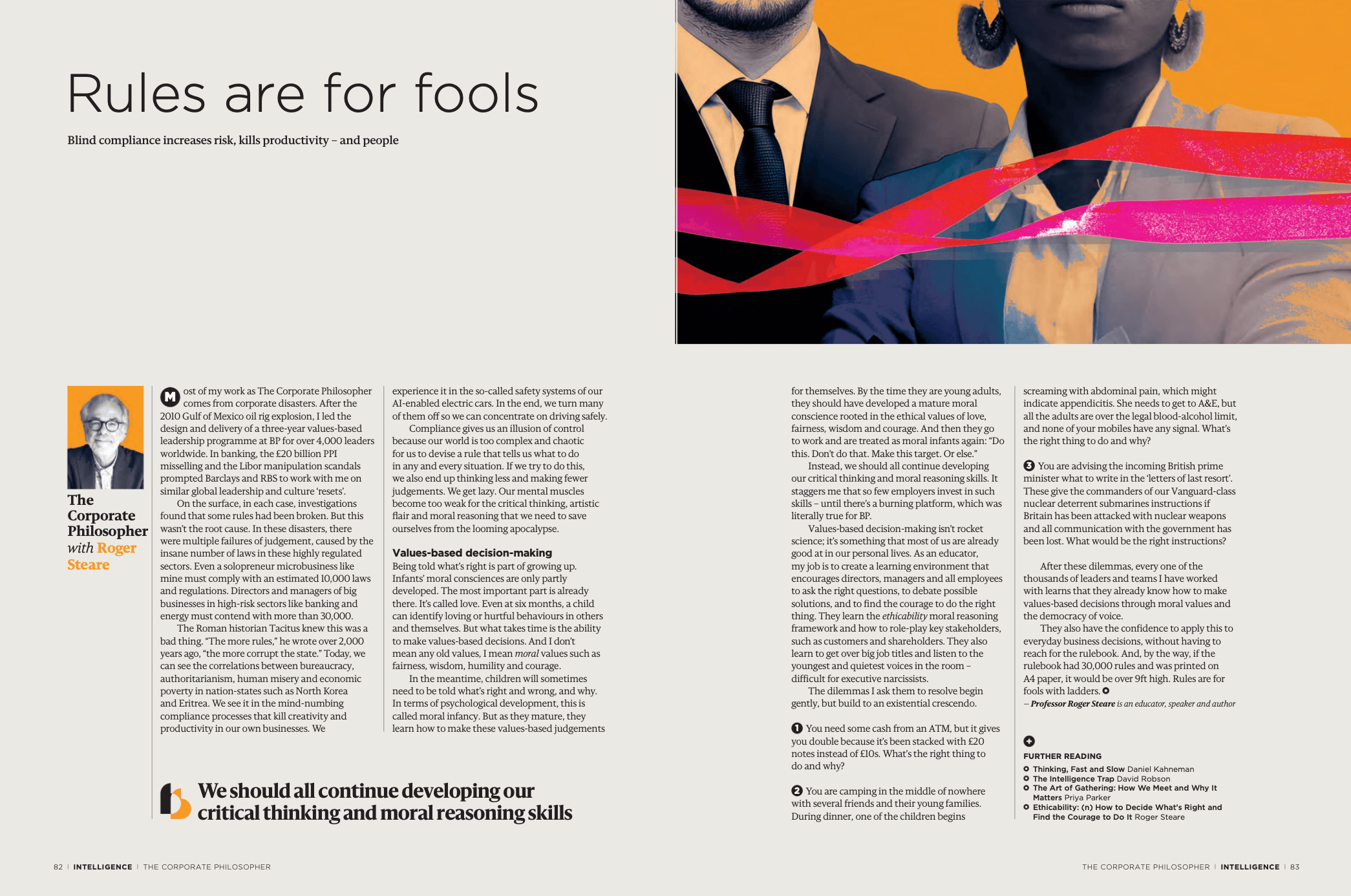 Image of original article published in Director Magazine 